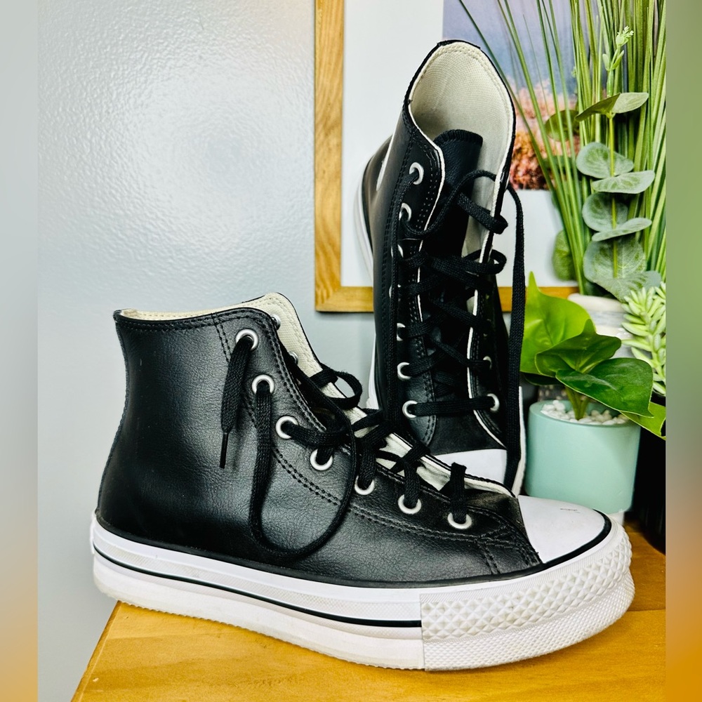Black Leather Converse